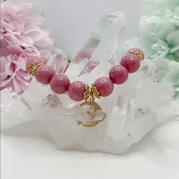 Nature Rhodonite Bracelet - Picture 2 of 6